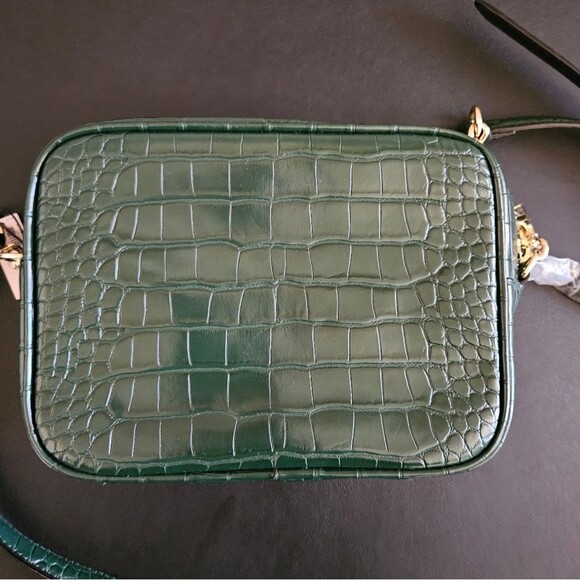 Victoria's Secret Green Croc Embossed Crossbody Bag & Wallet Set NEW - Picture 12 of 16